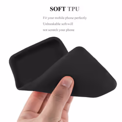 Cadorabo Case for Samsung Galaxy A40 Cover Protection TPU Silicone Gel Back case - CANDY BLACK