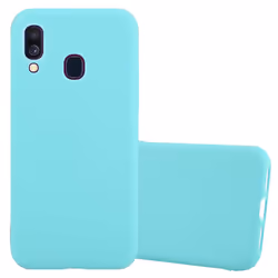 Cadorabo Case for Samsung Galaxy A40 Cover Protection TPU Silicone Gel Back case - CANDY BLUE