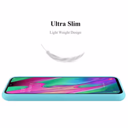 Cadorabo Case for Samsung Galaxy A40 Cover Protection TPU Silicone Gel Back case - CANDY BLUE