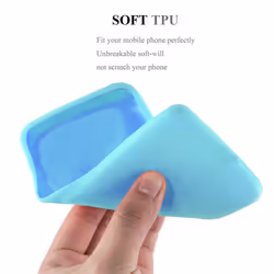 Cadorabo Case for Samsung Galaxy A40 Cover Protection TPU Silicone Gel Back case - CANDY BLUE