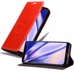 Cadorabo Case for Nokia 8.1 Cover Book Wallet Protection PU Leather Flip Magnetic Etui - APPLE RED