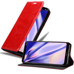 Cadorabo Case for Nokia 8.1 Cover Book Wallet Protection PU Leather Flip Magnetic Etui - APPLE RED