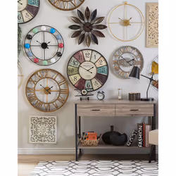 Wall Clock BEINWIL 55 cm Metal Brown