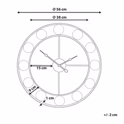 Wall Clock REIDEN 56 cm Metal Multicolour