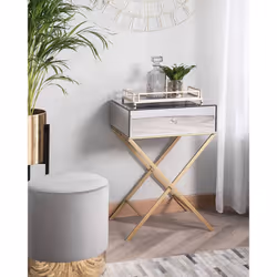 Side Table VIVY Glass Silver - Additional view 4