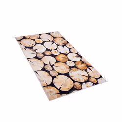 Area Rug 80 x 150 cm Wood Log Print KARDERE