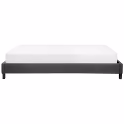 Bed without Headboard Fabric ROANNE 180 x 200 cm (EU Super King) Grey