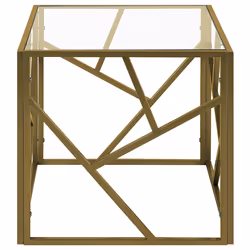 Side Table ORLAND Glass Gold