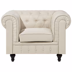 Armchair CHESTERFIELD Fabric Beige