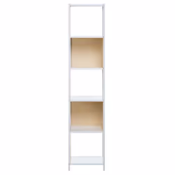 5 Tier Bookcase BOGOTA 165 cm White