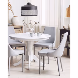 Set of 2 Dining Chairs CAMINO Light Grey