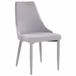 Set of 2 Dining Chairs CAMINO Light Grey