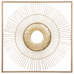 Wall Decor MERCURY Metal 50 cm Gold