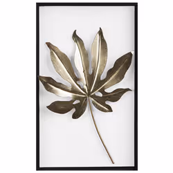 Wall Decor Leaf CURIUM Metal 50 cm Multicolour