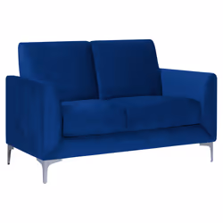 Sofa FENES Velvet Navy Blue 2 Seater