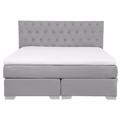 Divan Bed Fabric DUCHESS 160 x 200 cm (EU King Size) Light Grey