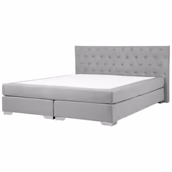 Divan Bed Fabric DUCHESS 180 x 200 cm (EU Super King) Light Grey