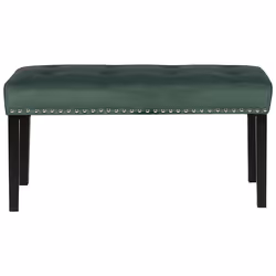 Bench YORKTON Velvet Green