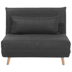 Single Sofa Bed SETTEN Fabric Dark Grey