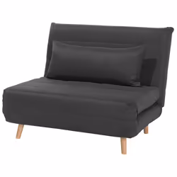 Single Sofa Bed SETTEN Fabric Dark Grey