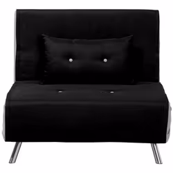 Single Sofa Bed FARRIS Fabric Black