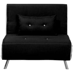 Single Sofa Bed FARRIS Fabric Black