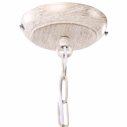 8 Light Chandelier Off White BRITHON