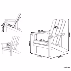 Garden Chair ADIRONDACK Yellow