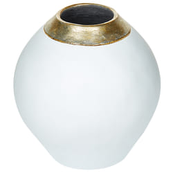 Decorative Vase LAURI Ceramic 33 cm White