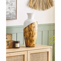 Decorative Vase BONA Ceramic 45 cm White