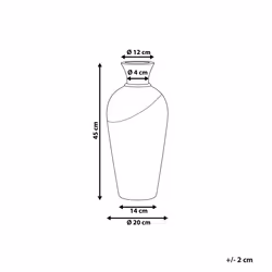Decorative Vase BONA Ceramic 45 cm White