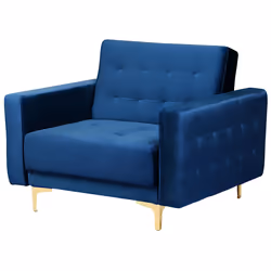 Armchair ABERDEEN Velvet Navy Blue