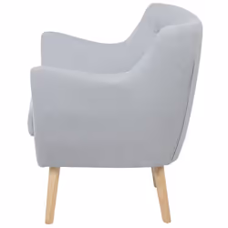 Armchair DRAMMEN Fabric Light Grey