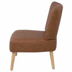 Armchair VAASA Faux Leather Golden Brown