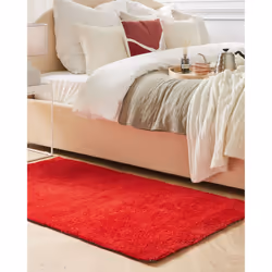 Shaggy Area Rug 80 x 150 cm Red DEMRE