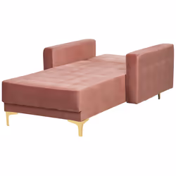 Chaise Longue ABERDEEN Velvet Pink