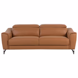 Sofa NARWIK Leather Golden Brown 3 Seater
