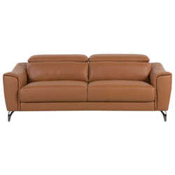 Sofa NARWIK Leather Golden Brown 3 Seater