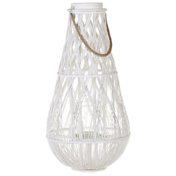 Lantern TONGA Bamboo Wood 77 cm White