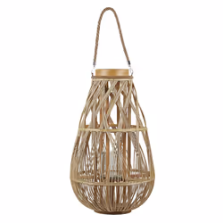 Lantern TONGA Bamboo Wood 56 cm Natural
