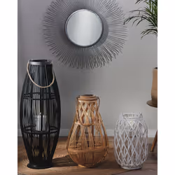 Lantern TONGA Bamboo Wood 56 cm Natural