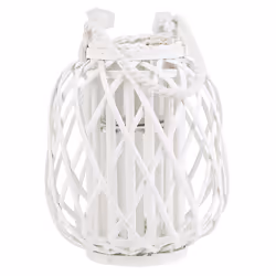 Lantern MAURITIUS Wood 30 cm White