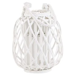 Lantern MAURITIUS Wood 30 cm White