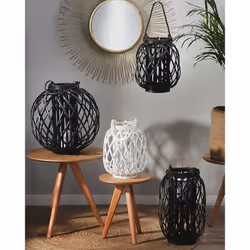 Lantern MAURITIUS Wood 30 cm White