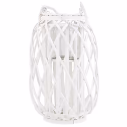 Lantern MAURITIUS Wood 40 cm White