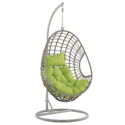 Hanging Chair with Stand ARPINO PE Rattan Beige