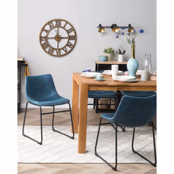 Set of 2 Dining Chairs BATAVIA Sea Blue