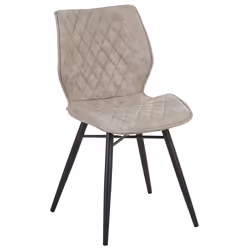 Set of 2 Dining Chairs LISLE Beige