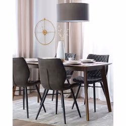 Set of 2 Dining Chairs LISLE Grey