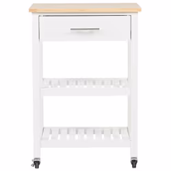 Kitchen Trolley HIUMA Wood White
